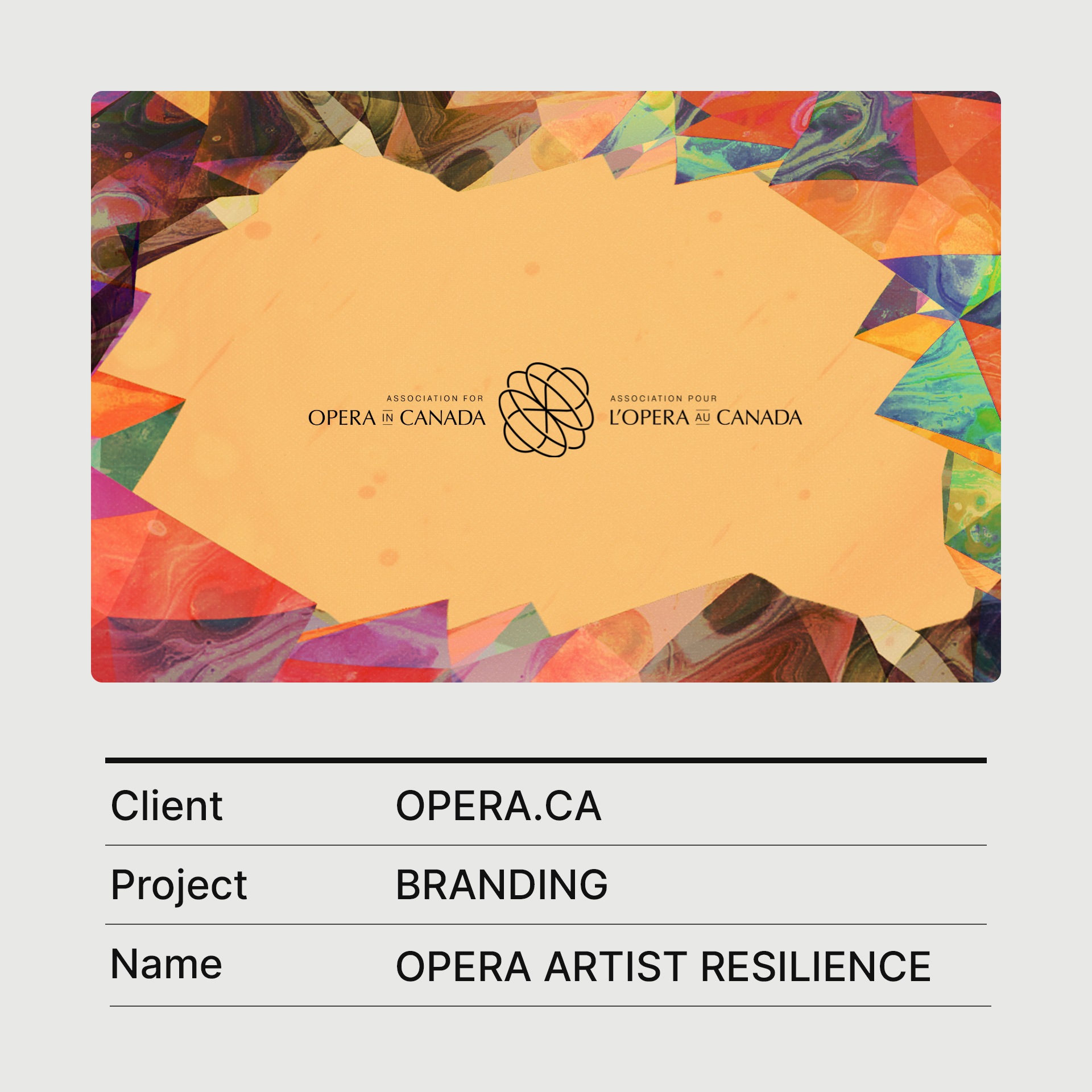 opera artist resilience program